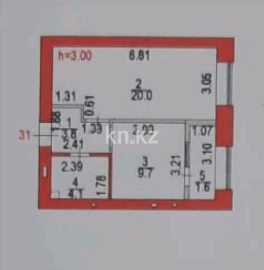 Продажа 1-комнатной квартиры, 39.2 м², пр. Туран, дом  34а в Астане - фото 7
