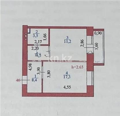 Продажа 1-комнатной квартиры, 42 м², ул. Кенесары, дом  73 в Астане