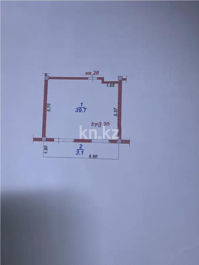 Продажа 1-комнатной квартиры, 42.8 м² - Продажа баз, складов и промышленной недвижимости в Карагандинской области фото 3 из 3