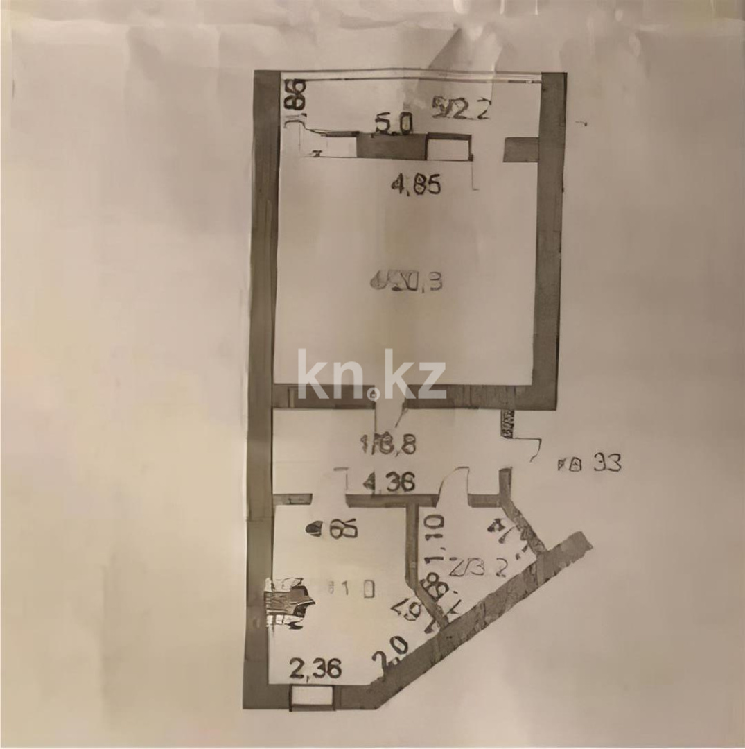 Продажа 1-комнатной квартиры, 44 м², ул. Лесная поляна, дом  9 - Продажа квартир в Астане без посредников фото 4 из 4