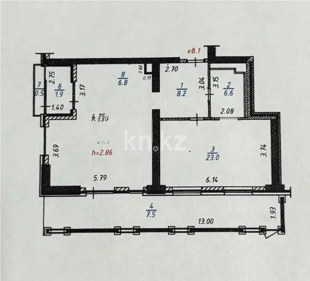 Продажа 2-комнатной квартиры, 82.4 м² в Алматы - фото 5