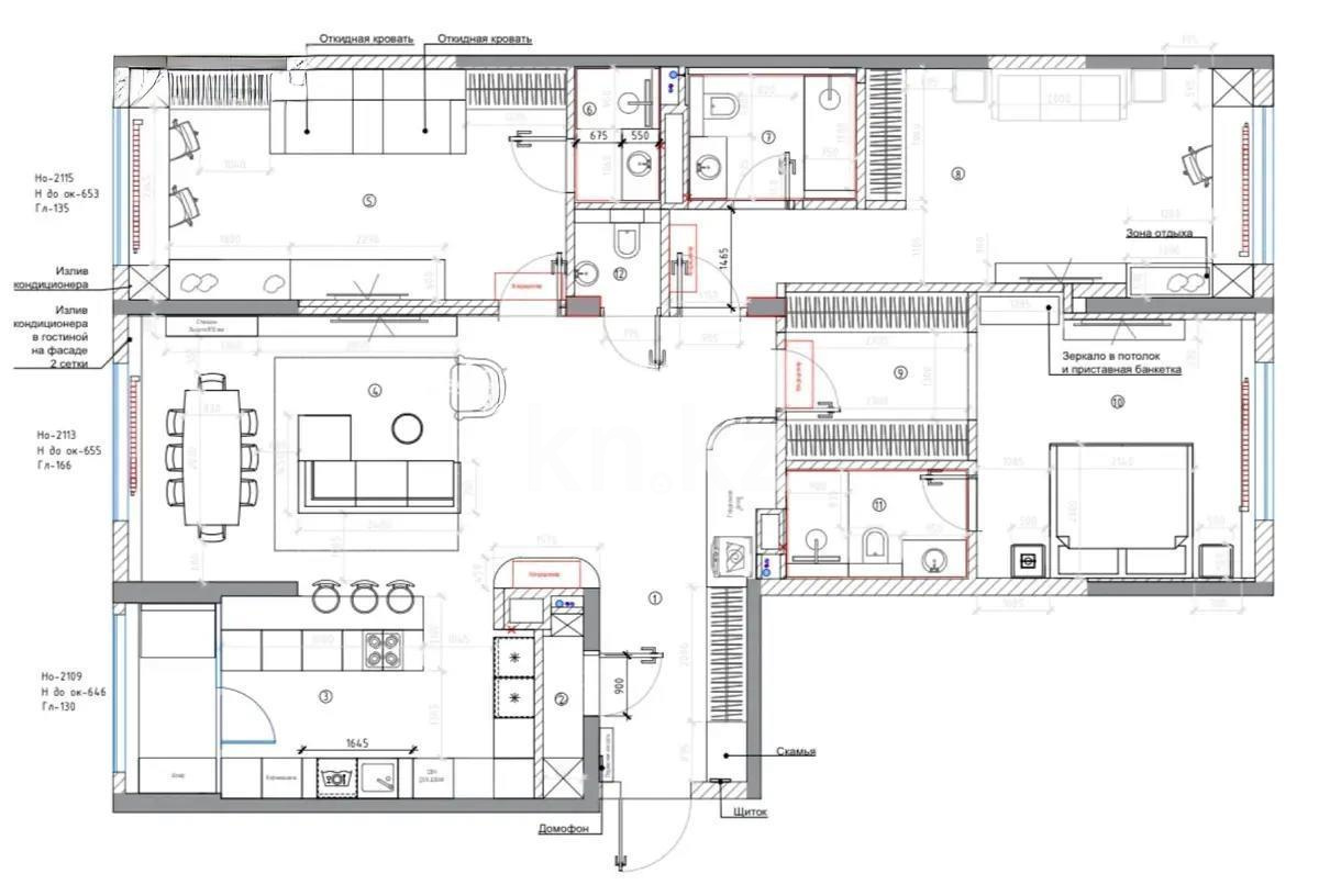 Продажа 4-комнатной квартиры, 147 м², ул. Минина, дом  14а - Продажа квартир без посредников в Алматы фото 1 из 1