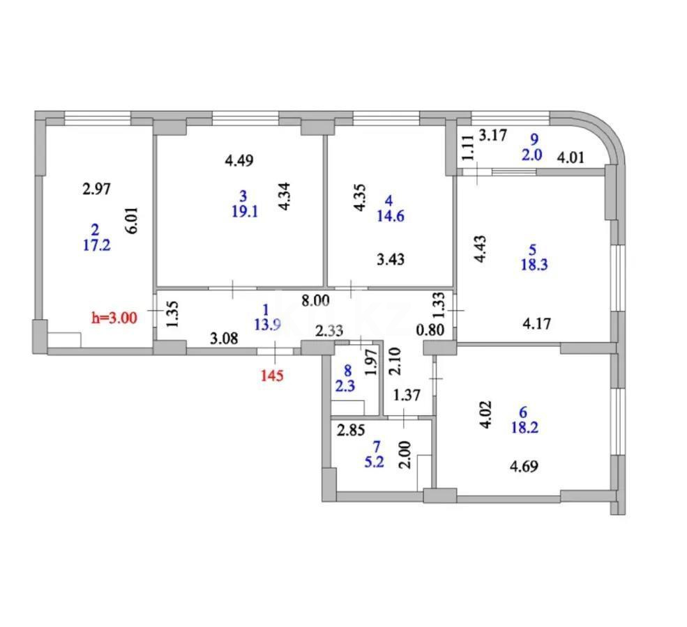 Продажа 4-комнатной квартиры, 114 м², ул. Е-36, дом  2 - Продажа  четырехкомнатных квартир в новостройках Астаны без посредников фото 9 из 9