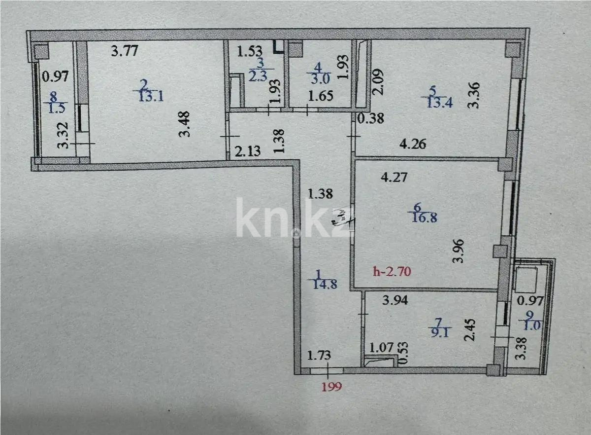 Продажа 3-комнатной квартиры, 75 м² в Астане - фото 6