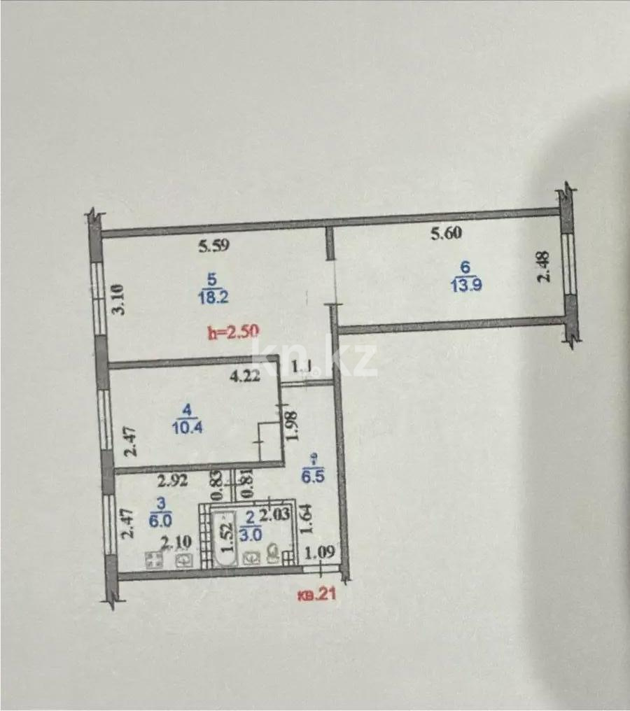 Продажа 3-комнатной квартиры, 58 м², мкр-н Орбита-1, дом  30 в Алматы - фото 7