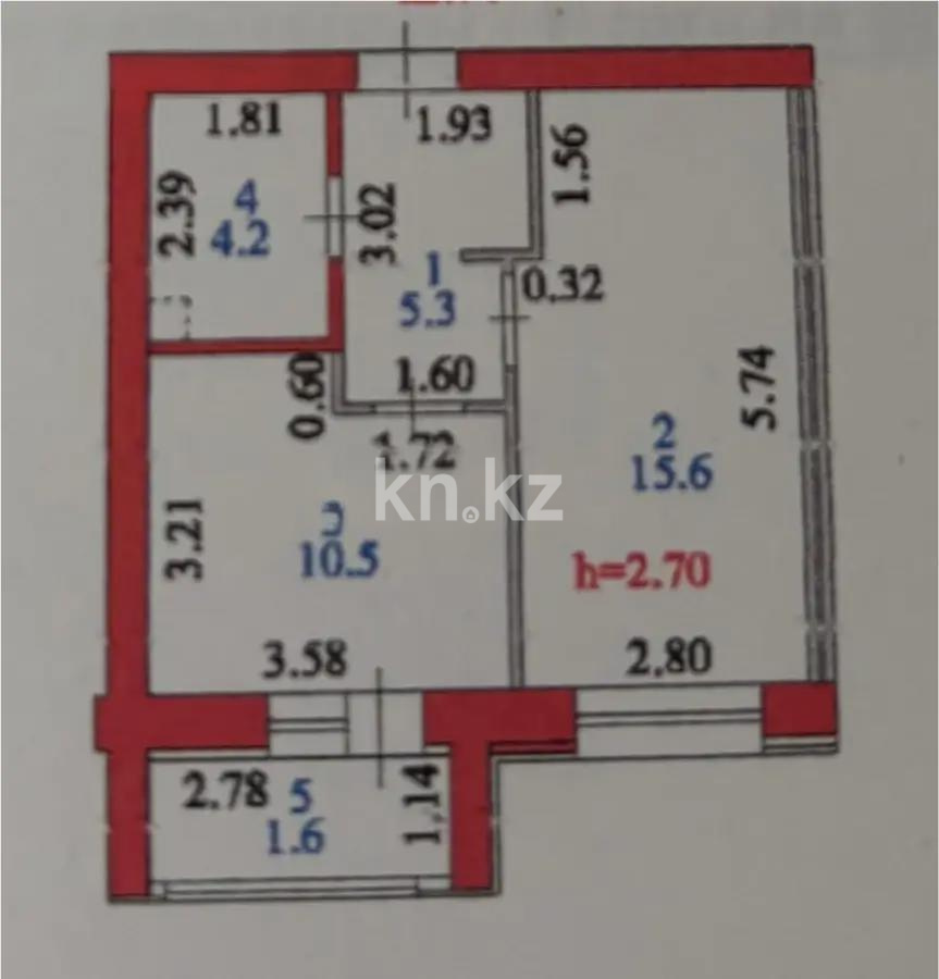 Продажа 1-комнатной квартиры, 37 м², ул. Айтматова, дом  33 стр - Продажа квартир в Астане фото 2 из 2