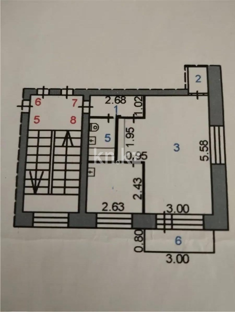 Продажа 1-комнатной квартиры, 33 м² - Продажа однокомнатных квартир в Караганде - страница 5 фото 4 из 4