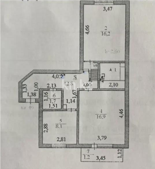 Продажа 2-комнатной квартиры, 62 м² в Астане