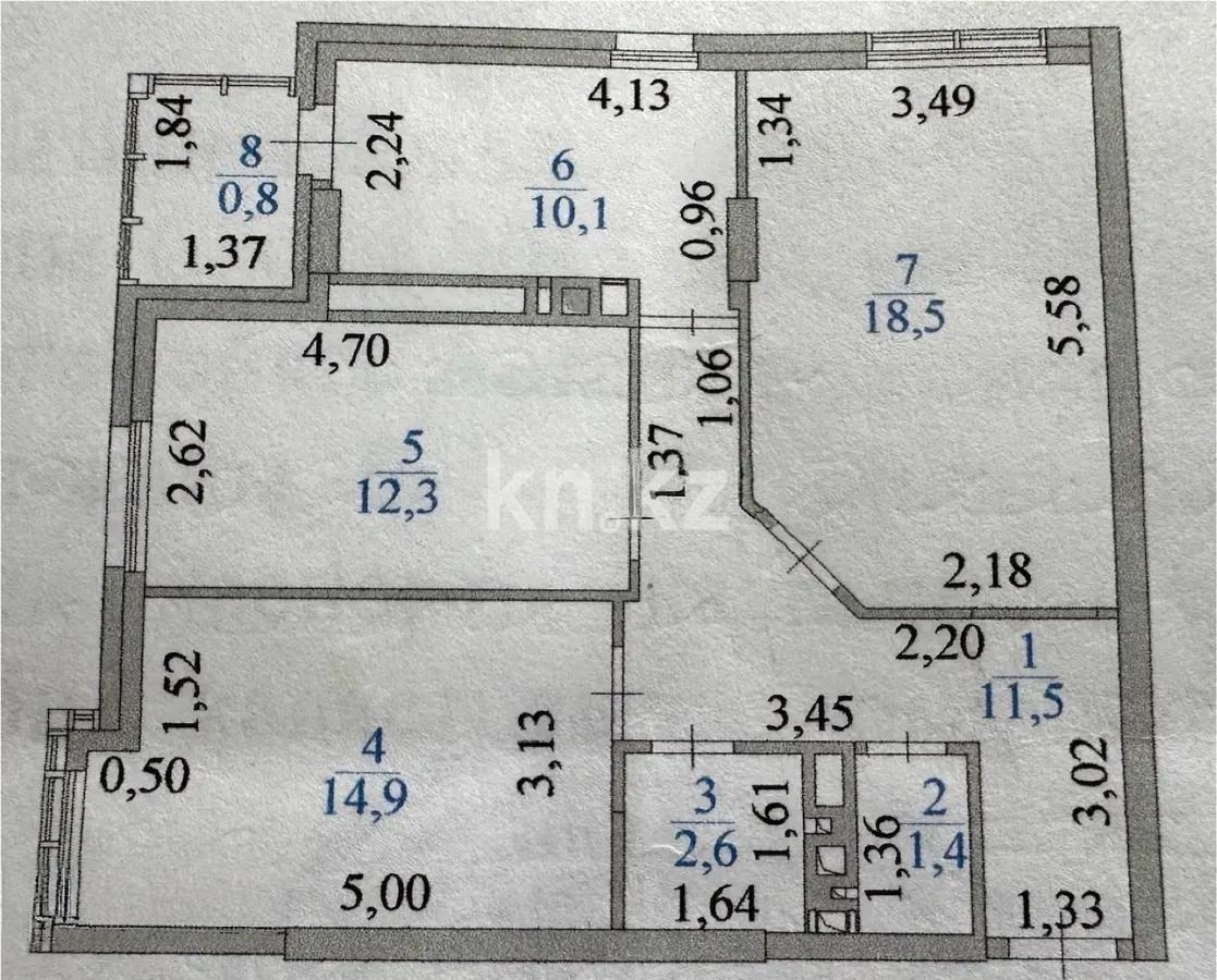 Продажа 3-комнатной квартиры, 72.1 м², ул. Сарайшык, дом  5/1 - Продажа  трехкомнатных квартир в Астане фото 1 из 1