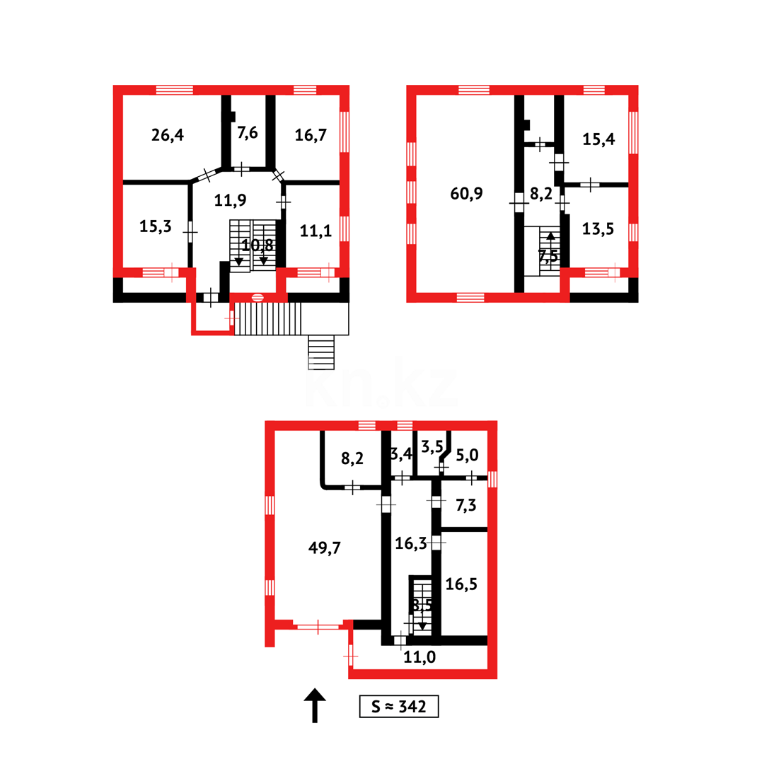 Продажа 6-комнатного дома, 342.2 м², мик-н Отрадное - Продажа домов, коттеджей в Темиртау фото 49 из 49
