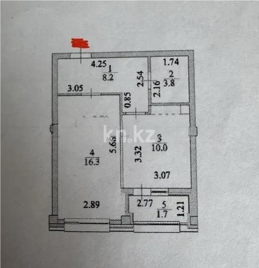 Продажа 1-комнатной квартиры, 40 м² - Продажа однокомнатных квартир от собственников в Астане фото 5 из 5