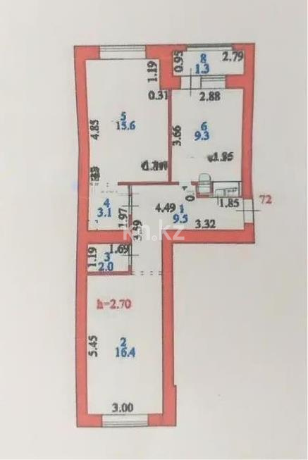Продажа 2-комнатной квартиры, 59 м² в Астане - фото 6