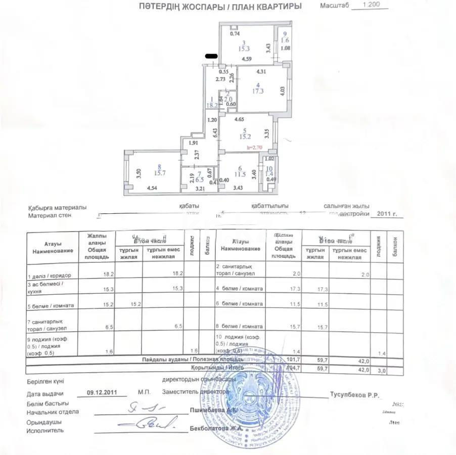 Продажа 4-комнатной квартиры, 105 м², ул. Сауран, дом  3/1 - Продажа  четырехкомнатных квартир в новостройках Астаны фото 7 из 7