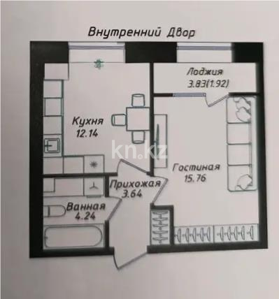 Продажа 1-комнатной квартиры, 38 м² - Продажа квартир в Астане - страница 6 фото 1 из 1