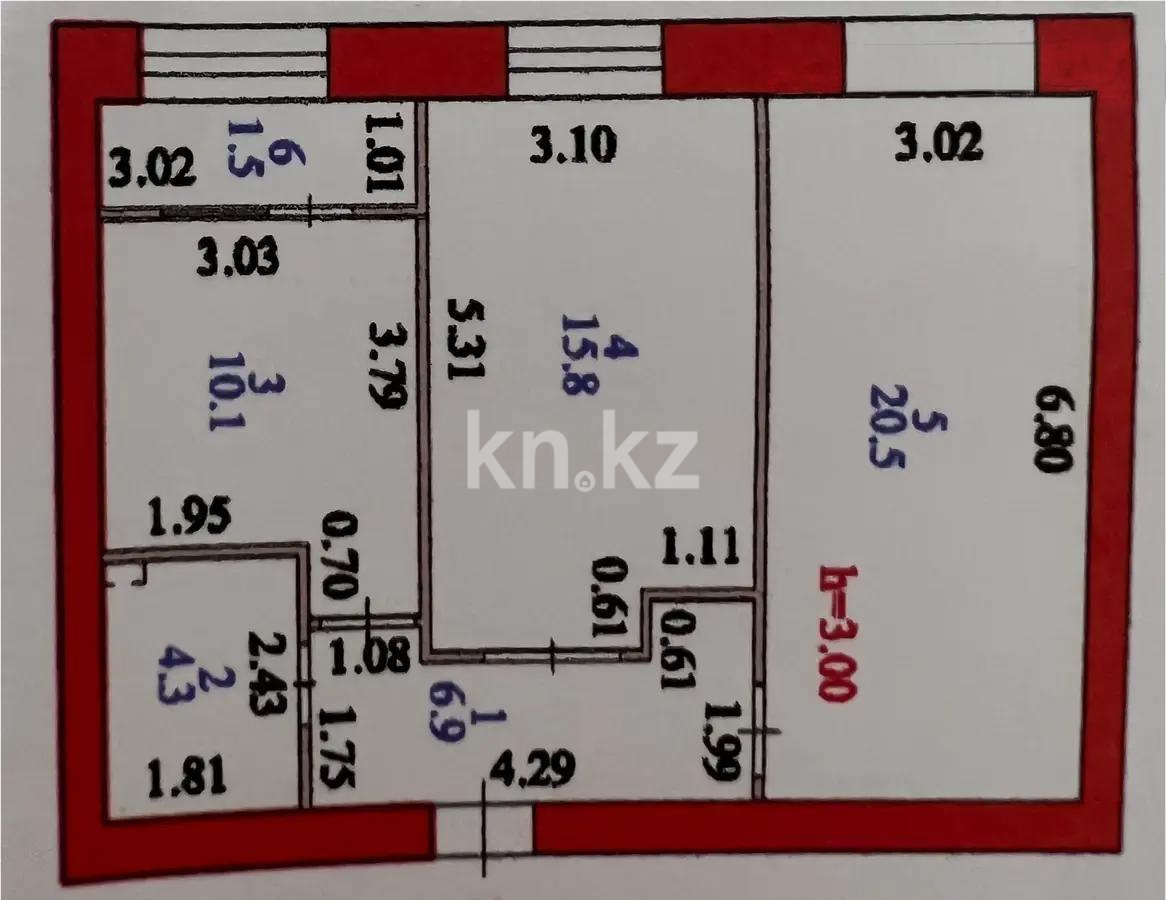 Продажа 2-комнатной квартиры, 59.5 м², ул. Калдаякова, дом  25 в Астане - фото 3
