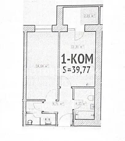 Продажа 1-комнатной квартиры, 39.7 м² в Астане - фото 2