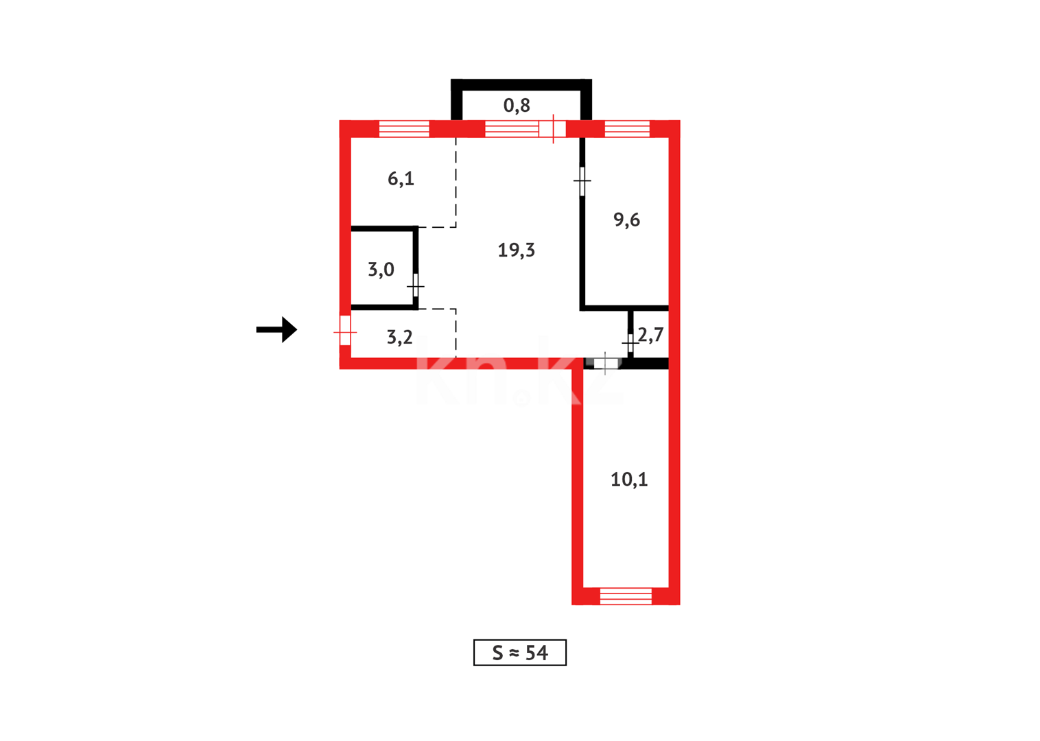 Продажа 3-комнатной квартиры, 53 м² - Продажа квартир в Темиртау - страница 46 фото 11 из 11