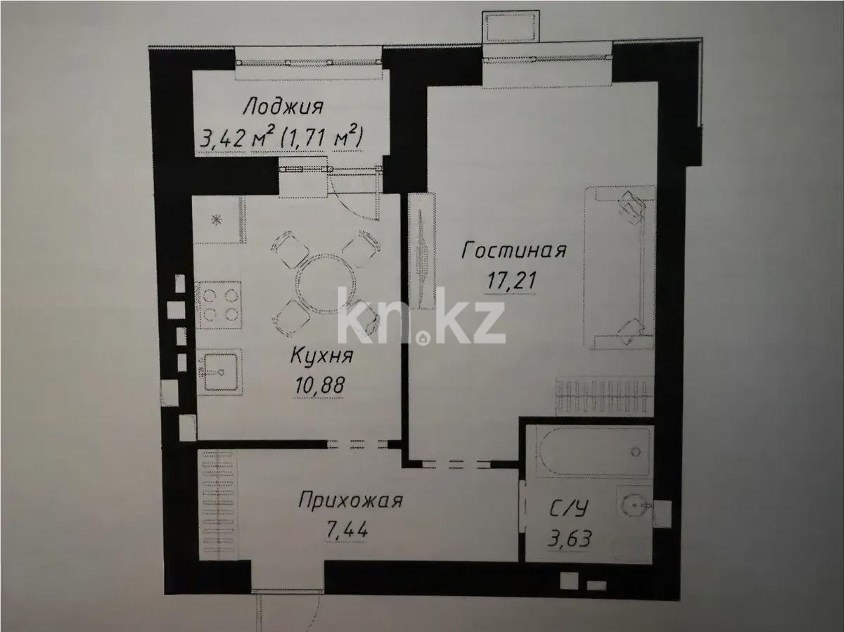 Продажа 1-комнатной квартиры, 41 м² в Астане - фото 5