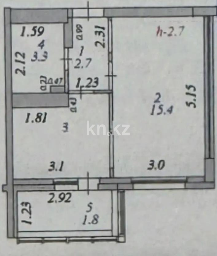 Продажа 1-комнатной квартиры, 32 м² - Продажа однокомнатных квартир в Астане - страница 33 фото 3 из 3