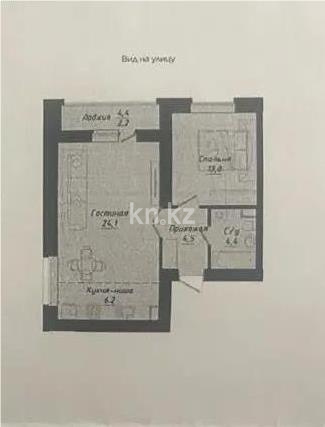 Продажа 2-комнатной квартиры, 55 м², ул. Толе би, дом  1 стр - Продажа квартир в Астане фото 1 из 1