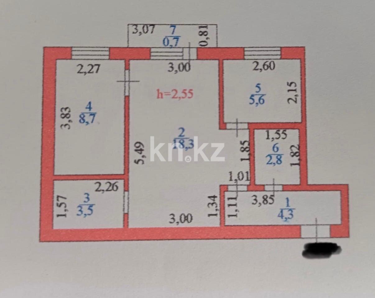 Продажа 2-комнатной квартиры, 44 м² в Астане - фото 16