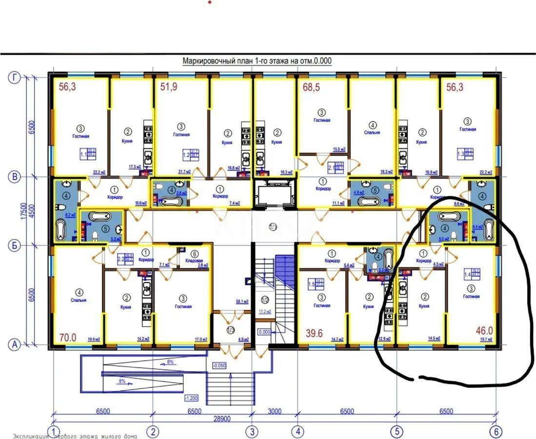 Продажа 1-комнатной квартиры, 46 м², мкр-н Нуркент, дом  6/2 - Продажа квартир в Алматы без посредников фото 1 из 1