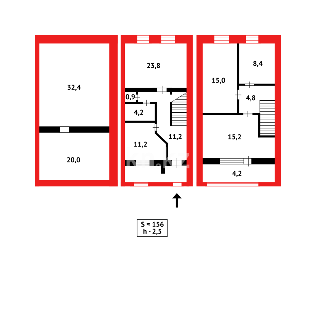 Продажа 4-комнатного дома, 155.8 м² - Продажа домов, коттеджей в Казахстане - страница 2 фото 25 из 25