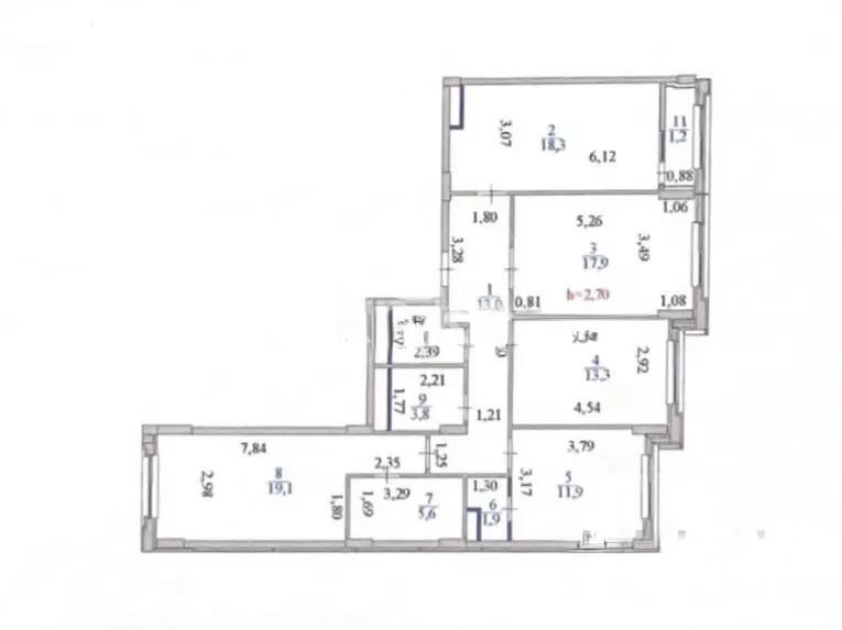Продажа 4-комнатной квартиры, 109.3 м² - Продажа комнат в Усть-Каменогорске фото 9 из 9
