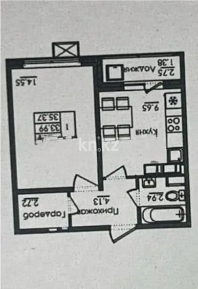 Продажа 1-комнатной квартиры, 36 м² - Продажа квартир в новостройках Астаны - страница 3 фото 1 из 1
