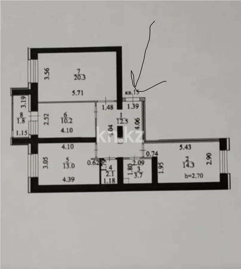 Продажа 3-комнатной квартиры, 80 м², ул. Култегин, дом  2 в Астане - фото 7