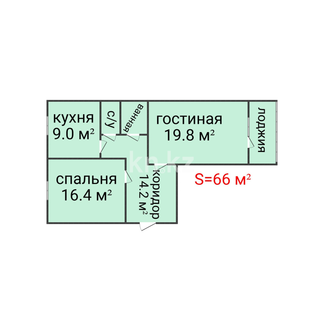 Продажа 2-комнатной квартиры, 66 м² - Аренда квартир помесячно в Актау фото 2 из 18