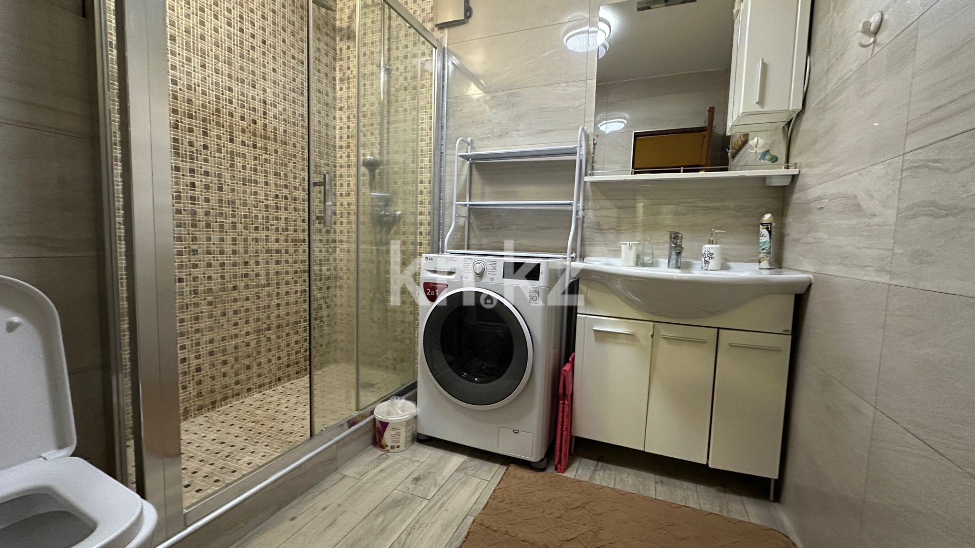 Аренда 2-комнатной квартиры, 45 м², мкр-н Орбита-2 - Аренда  двухкомнатных квартир помесячно в Алматы с фото фото 14 из 15