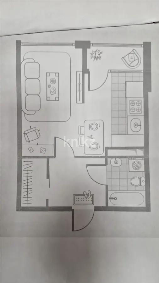 Продажа 1-комнатной квартиры, 35.7 м², пр. Алатау, дом  12а/1 - Продажа  однокомнатных квартир в Алматы фото 1 из 1