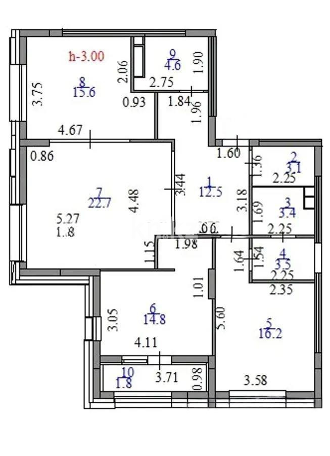 Продажа 3-комнатной квартиры, 98.2 м² - Продажа квартир в новостройках Астаны - страница 230 фото 8 из 8