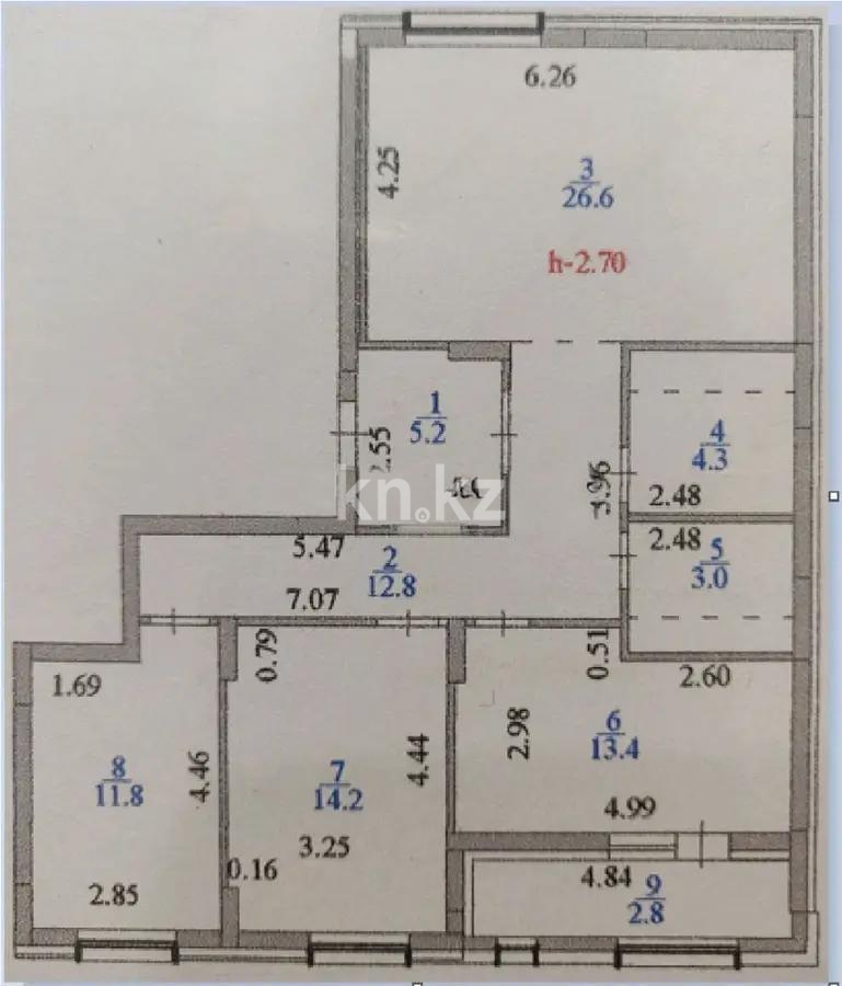 Продажа 3-комнатной квартиры, 94.1 м² в Астане - фото 5