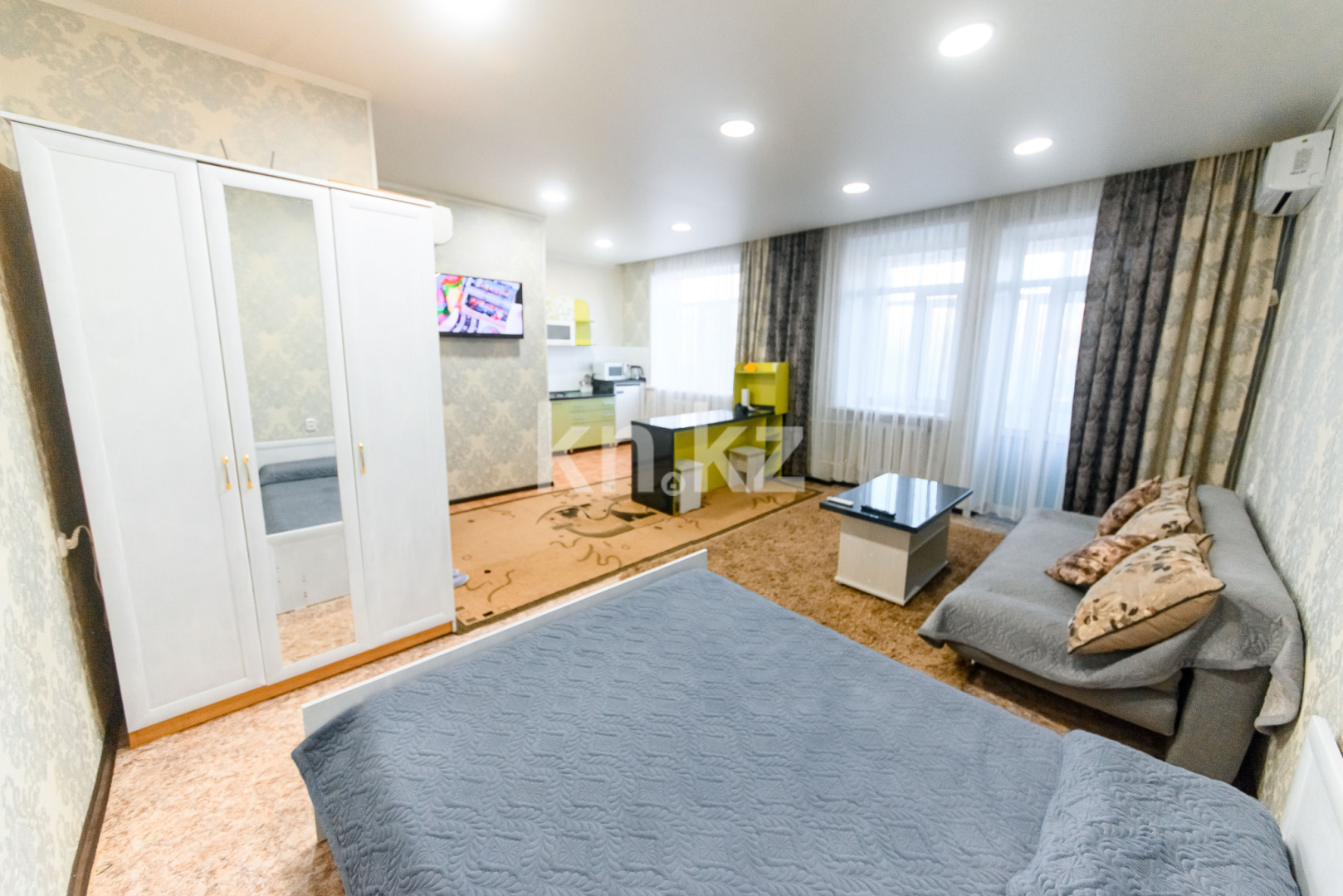 Аренда 1-комнатной квартиры посуточно, 43 м², пр. Республики, дом  93/1 - Аренда жилой и коммерческой недвижимости в Темиртау фото 18 из 22