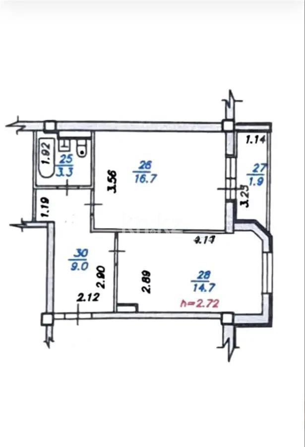 Продажа 1-комнатной квартиры, 45.6 м², ул. Северное Кольцо, дом  86/9 - Продажа квартир в Казахстане фото 4 из 4