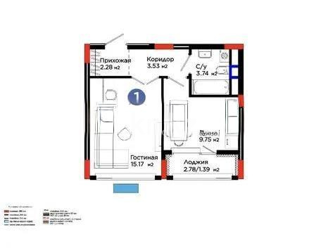 Продажа 1-комнатной квартиры, 36 м² - Продажа квартир в Астане - страница 8 фото 1 из 1