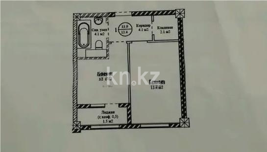 Продажа 1-комнатной квартиры, 37 м² - Продажа квартир в р-не Есиль Астаны - страница 5 фото 1 из 1