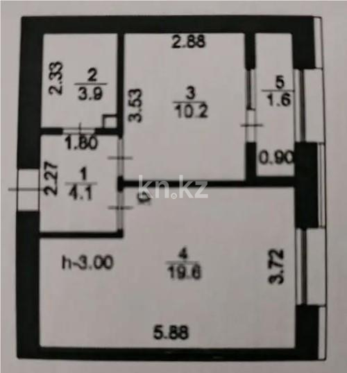 Продажа 1-комнатной квартиры, 39.4 м² - Продажа недвижимости в Астане - страница 3 фото 2 из 7