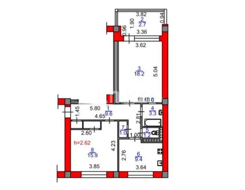 Продажа 2-комнатной квартиры, 61.3 м² - Аренда квартир помесячно в Актау фото 5 из 5