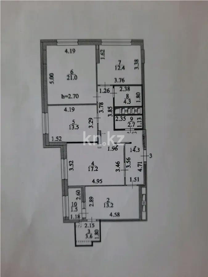 Продажа 4-комнатной квартиры, 104 м², ул. Туркестан, дом  4б стр - Продажа  четырехкомнатных квартир в новостройках Астаны без посредников фото 11 из 11