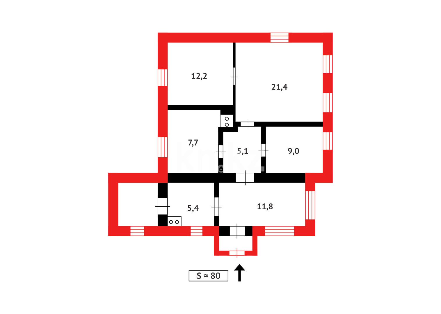 Продажа 4-комнатного дома, 80 м² в Темиртау - фото 19