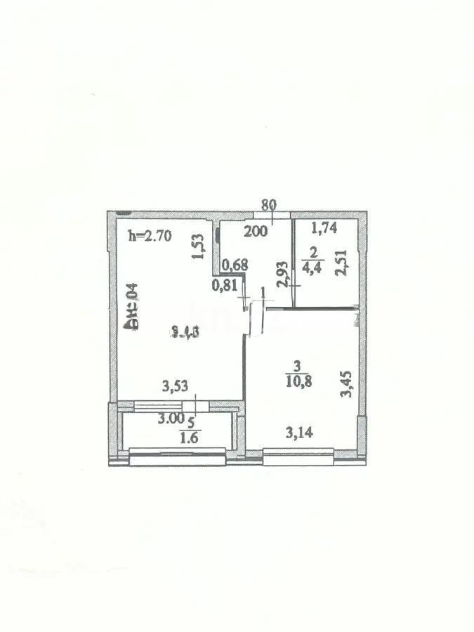 Продажа 1-комнатной квартиры, 38.3 м² в Астане