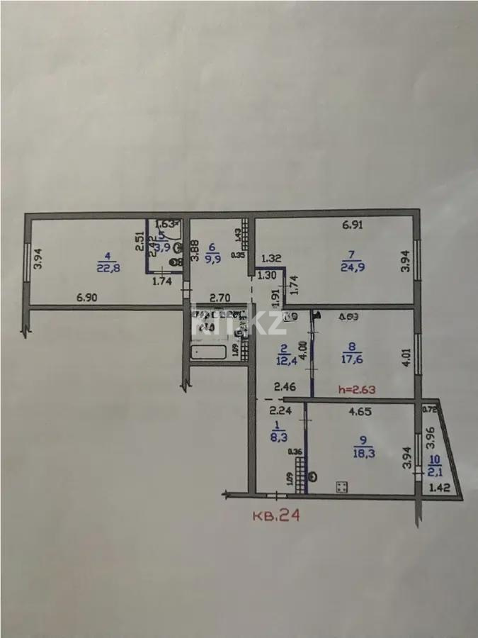 Продажа 4-комнатной квартиры, 129 м² в Алматы