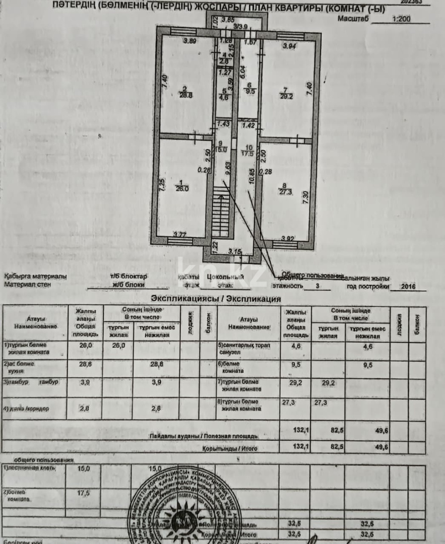 Продажа , 132 м², мкр-н Алтын Арка, дом  21 в Караганде - фото 26
