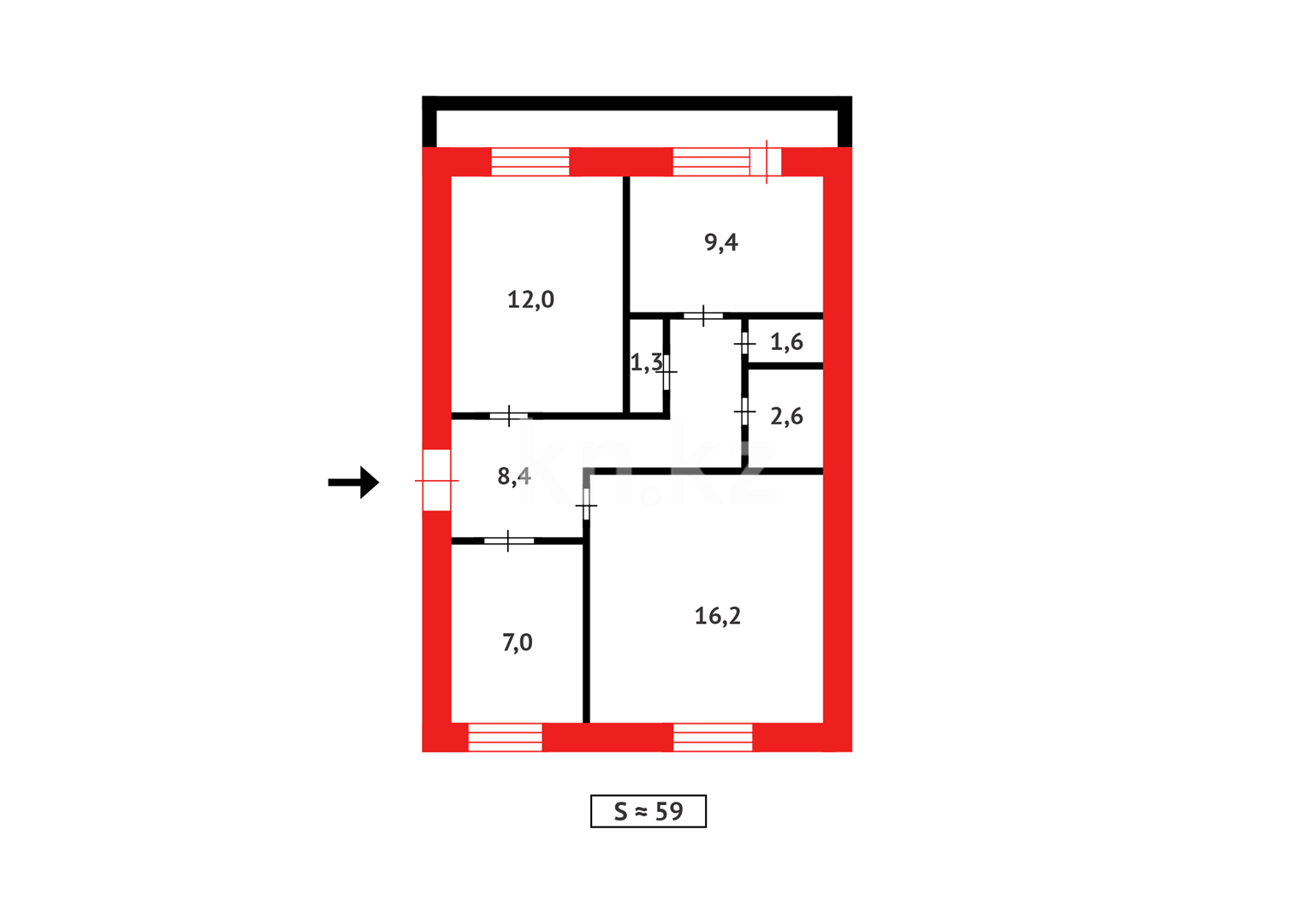 Продажа 3-комнатной квартиры, 64 м² - Продажа трехкомнатных квартир в Астане фото 16 из 16