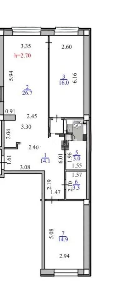 Продажа 3-комнатной квартиры, 83.2 м² в Алматы - фото 2