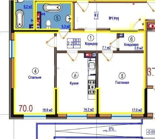 Продажа 2-комнатной квартиры, 70 м² - Продажа квартир в новостройках Алматы без посредников - страница 44 фото 1 из 1
