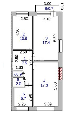 Продажа 3-комнатной квартиры, 61.5 м² - Продажа трехкомнатных квартир от собственников в Караганде - страница 3 фото 13 из 13